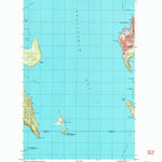 United States Geological Survey Eliza Island, WA (1998, 24000-Scale) digital map