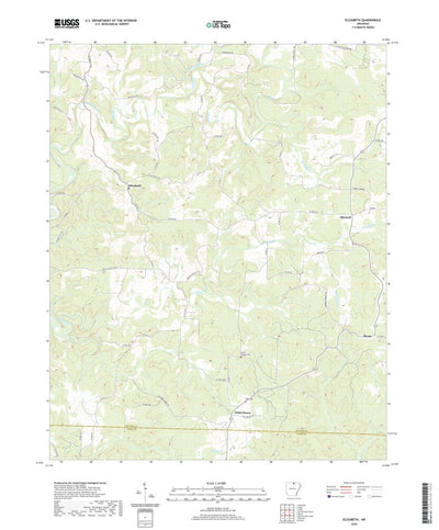United States Geological Survey Elizabeth, AR (2020, 24000-Scale) digital map