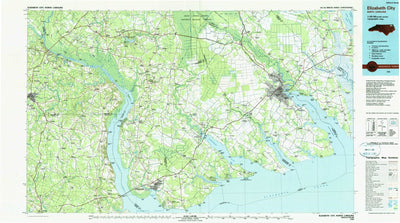 United States Geological Survey Elizabeth City, NC (1985, 100000-Scale) digital map