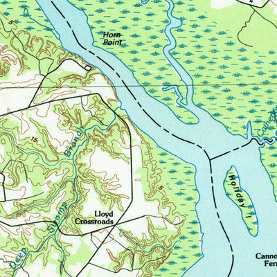 United States Geological Survey Elizabeth City, NC (1985, 100000-Scale) digital map