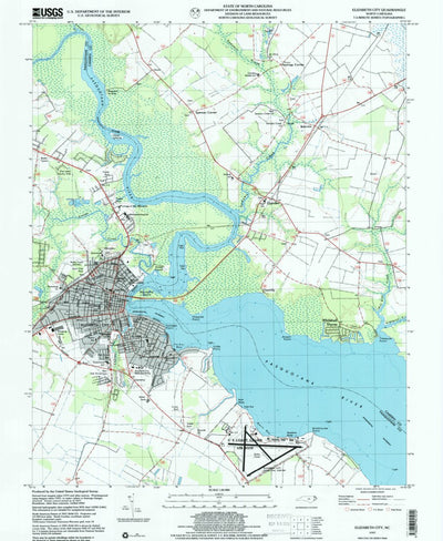 United States Geological Survey Elizabeth City, NC (1997, 24000-Scale) digital map