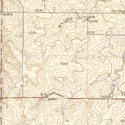 United States Geological Survey Elizabeth, CO (1945, 62500-Scale) digital map