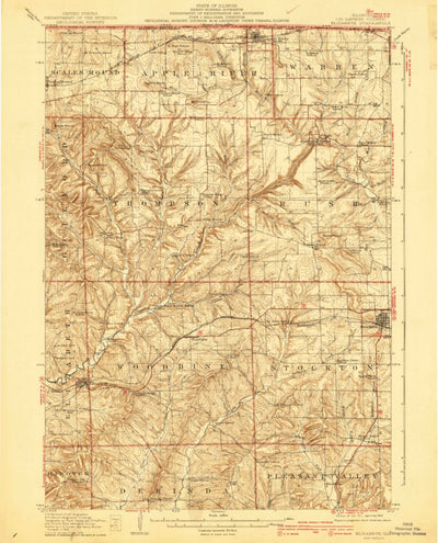 United States Geological Survey Elizabeth, IL (1911, 62500-Scale) digital map