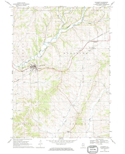 United States Geological Survey Elizabeth, IL (1968, 24000-Scale) digital map