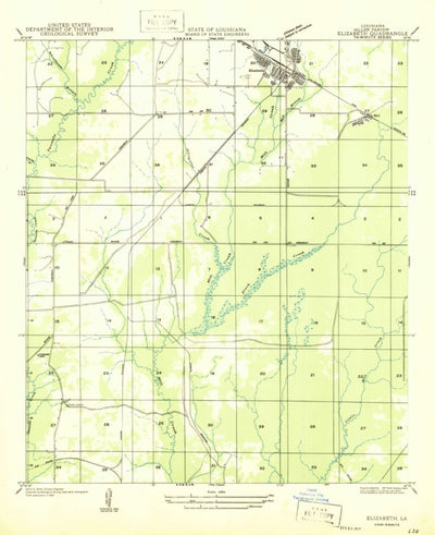 United States Geological Survey Elizabeth, LA (1947, 31680-Scale) digital map