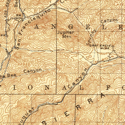 United States Geological Survey Elizabeth Lake, CA (1917, 125000-Scale) digital map