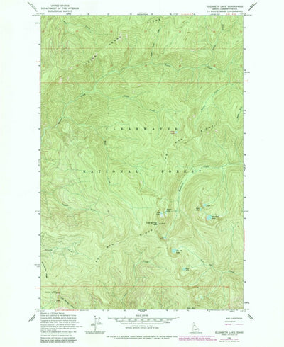 United States Geological Survey Elizabeth Lake, ID (1963, 24000-Scale) digital map