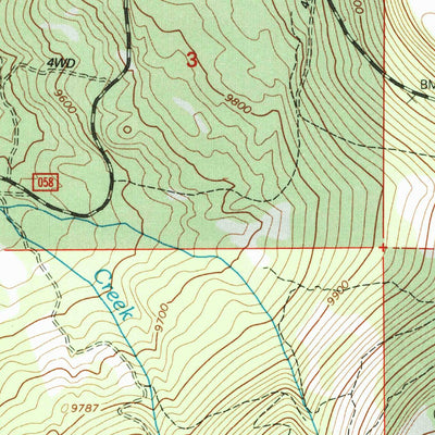 United States Geological Survey Elizabeth Mountain, UT-WY (1998, 24000-Scale) digital map