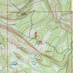 United States Geological Survey Elizabeth Mountain, UT-WY (1998, 24000-Scale) digital map