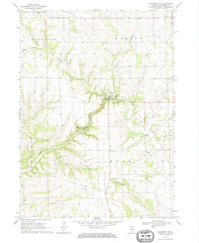 United States Geological Survey Elizabeth NE, IL (1968, 24000-Scale) digital map