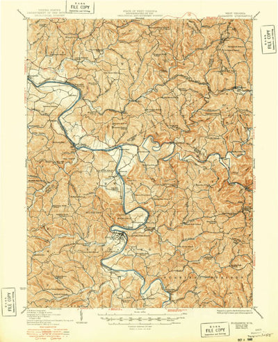 United States Geological Survey Elizabeth, WV (1926, 62500-Scale) digital map