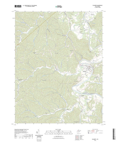 United States Geological Survey Elizabeth, WV (2023, 24000-Scale) digital map