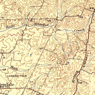 United States Geological Survey Elizabethtown, KY (1938, 62500-Scale) digital map