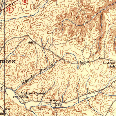 United States Geological Survey Elizabethtown, KY (1938, 62500-Scale) digital map