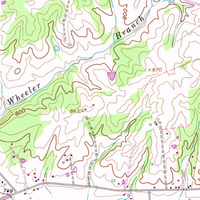 United States Geological Survey Elizabethtown, KY (1967, 24000-Scale) digital map