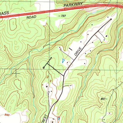 United States Geological Survey Elizabethtown, KY (1991, 24000-Scale) digital map