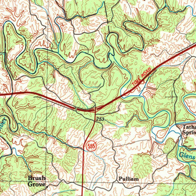 United States Geological Survey Elizabethtown, KY-IN (1981, 100000-Scale) digital map