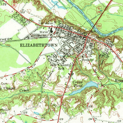 United States Geological Survey Elizabethtown, NC (1955, 62500-Scale) digital map