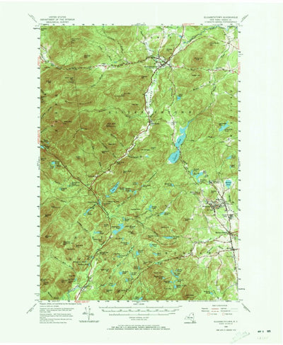 United States Geological Survey Elizabethtown, NY (1955, 62500-Scale) digital map