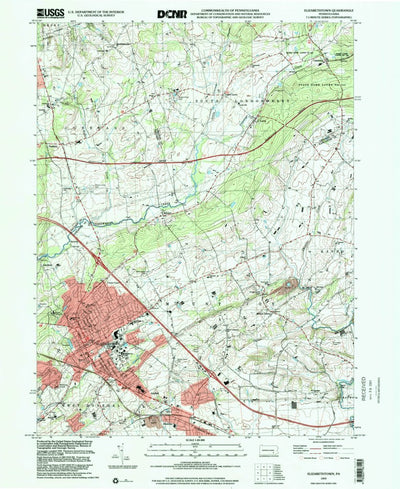 United States Geological Survey Elizabethtown, PA (1999, 24000-Scale) digital map
