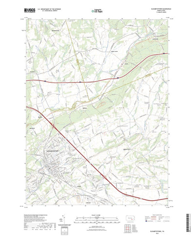 United States Geological Survey Elizabethtown, PA (2023, 24000-Scale) digital map