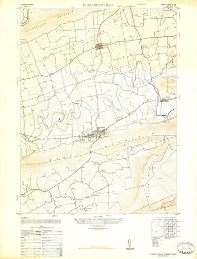 United States Geological Survey Elizabethville, PA (1947, 24000-Scale) digital map