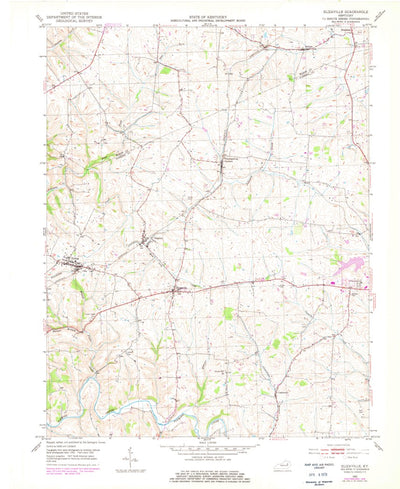 United States Geological Survey Elizaville, KY (1952, 24000-Scale) digital map