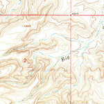 United States Geological Survey Elk Basin SW, WY (1966, 24000-Scale) digital map