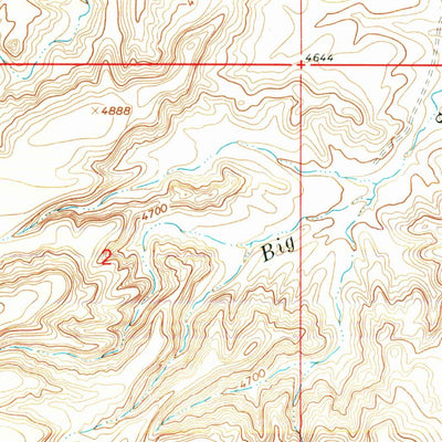 United States Geological Survey Elk Basin SW, WY (1966, 24000-Scale) digital map