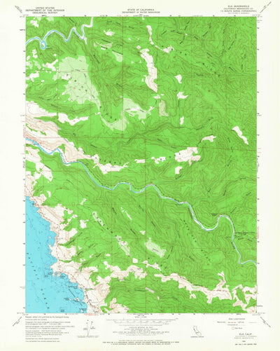 United States Geological Survey Elk, CA (1960, 24000-Scale) digital map