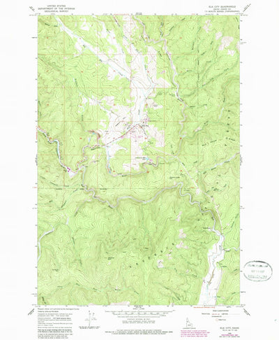 United States Geological Survey Elk City, ID (1966, 24000-Scale) digital map