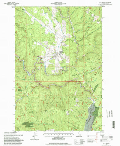 United States Geological Survey Elk City, ID (1995, 24000-Scale) digital map