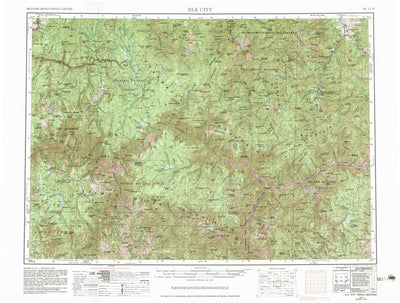 United States Geological Survey Elk City, ID-MT (1956, 250000-Scale) digital map