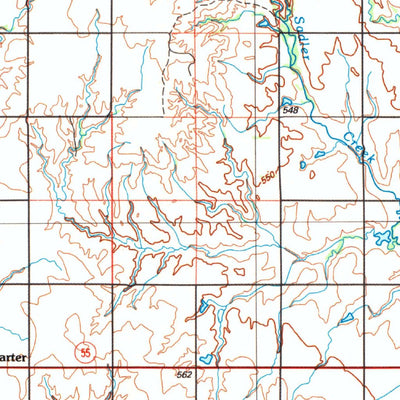 United States Geological Survey Elk City, OK-TX (1985, 100000-Scale) digital map