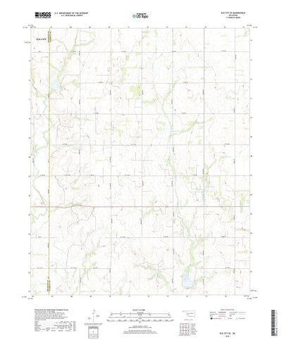 United States Geological Survey Elk City SE, OK (2018, 24000-Scale) digital map