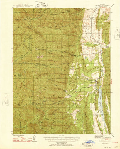 United States Geological Survey Elk Creek, CA (1948, 62500-Scale) digital map