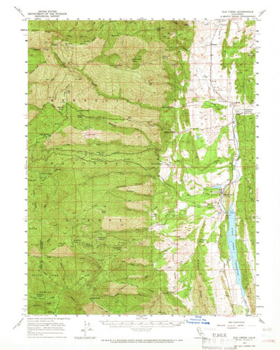 United States Geological Survey Elk Creek, CA (1957, 62500-Scale) digital map