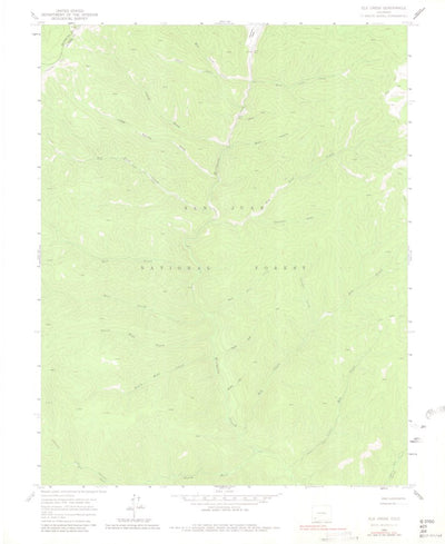 United States Geological Survey Elk Creek, CO (1960, 24000-Scale) digital map