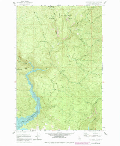 United States Geological Survey Elk Creek Falls, ID (1969, 24000-Scale) digital map