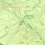 United States Geological Survey Elk Creek Falls, ID (1969, 24000-Scale) digital map