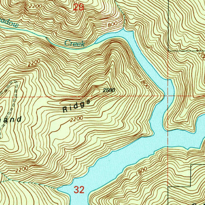 United States Geological Survey Elk Creek Falls, ID (1994, 24000-Scale) digital map
