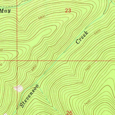 United States Geological Survey Elk Creek, MT (1966, 24000-Scale) digital map