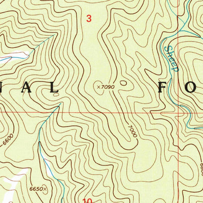 United States Geological Survey Elk Creek, MT (1997, 24000-Scale) digital map