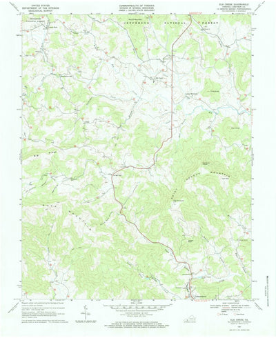 United States Geological Survey Elk Creek, VA (1967, 24000-Scale) digital map