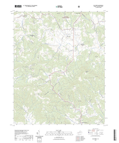 United States Geological Survey Elk Creek, VA (2022, 24000-Scale) digital map