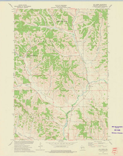 United States Geological Survey Elk Creek, WI (1973, 24000-Scale) digital map