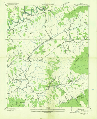 United States Geological Survey Elk Garden, VA (1935, 24000-Scale) digital map
