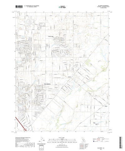 United States Geological Survey Elk Grove, CA (2022, 24000-Scale) digital map