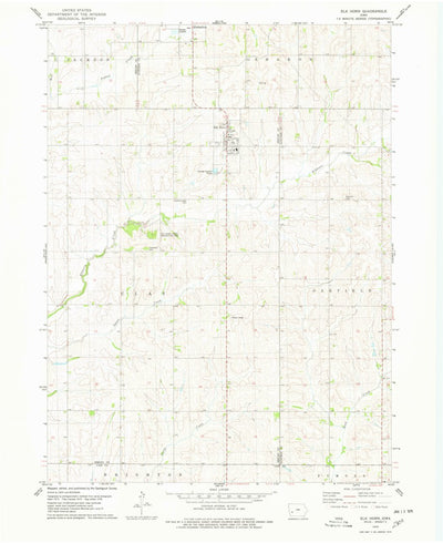 United States Geological Survey Elk Horn, IA (1978, 24000-Scale) digital map