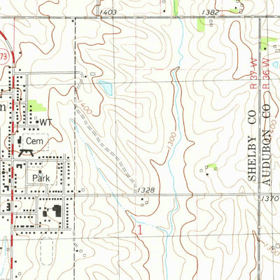 United States Geological Survey Elk Horn, IA (1978, 24000-Scale) digital map